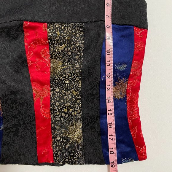 Brocade Tank Top with Multi-Colour Panels Size S US2 EUC - Picture 5 of 8